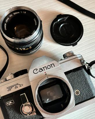 Canon ftb ql + obbiettivo 50mm