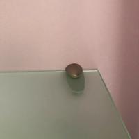 Due mensole vetro satinato