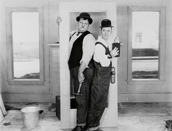 POSTER Stan Laurel & Oliver Hardy *NUOVO*