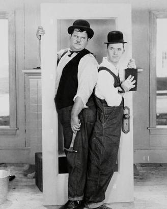 POSTER Stan Laurel & Oliver Hardy *NUOVO*