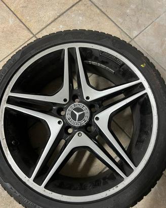 Cerchi in lega  Mercedes diamantati 18+gomme.