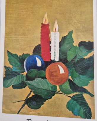 cartolina Natale anno 1975  Eros Bonamini