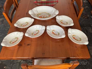 Servizio portate spaghetti in ceramica