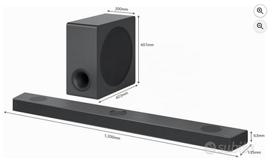 LG S90QY Soundbar 5.1.3 Dolby Atmos 570W + Subwoof