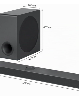 LG S90QY Soundbar 5.1.3 Dolby Atmos 570W + Subwoof