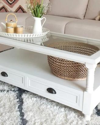 Tavolino Maison du Monde bianco 