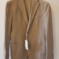 Giacca 100% lana vergine. Beige. Uomo. Taglia 48