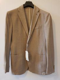 Giacca 100% lana vergine. Beige. Uomo. Taglia 48
