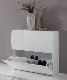 scarpiera  colore bianco lucido 