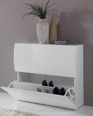 scarpiera  colore bianco lucido 