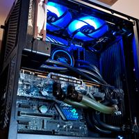 PC con doppia dissipazione a liquido 5700XT, 3700X