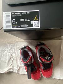 JORDAN 4 RETRO’(GS) - taglia 38,5 - ROSSE