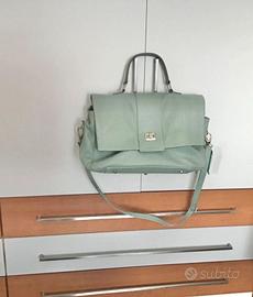 Borsa (portapannolini) in vera pelle made in Italy