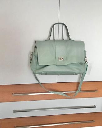 Borsa (portapannolini) in vera pelle made in Italy