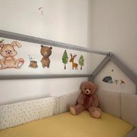 Lettino Montessori grigio