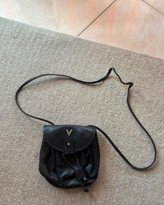 Borsa valentino nera in pelle da donna vintage