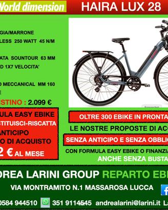 Ebike City World Dimension Haira Lux 28