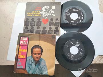 2 45 giri gino paoli vinile