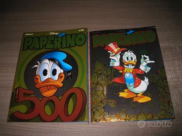 2 PAPERINO N. 500 REGULAR + VARIANT MAGAZZINO