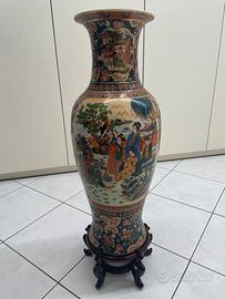 GRANDE VASO ROYAL SATSUMA VINTAGE H.80 cm.