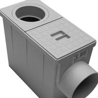 3 Pozzetti pluviali sifonati in polipropilene.