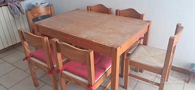 tavolo con sedie cucina 