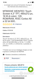MT8053IE WEINTEC Touch Screen 4,3"