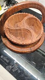 cesto porta frutta in legno