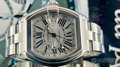 Cartier Roadster GMT XL Steel 2005 full set