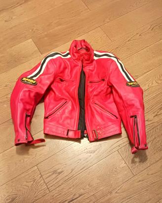 🔴Giacca vintage SPIDI in pelle con protezioni CE 