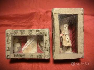 COPPIA DI RELIQUIARI EX OSSIBUS - 1700 - MARCHE