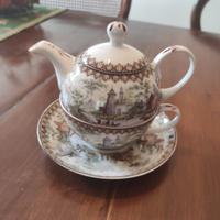 Set teiera con tazza Mulberry vintage 