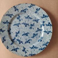 Piatto decorativo, porcellana giapponese, anni '80