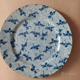 Piatto decorativo, porcellana giapponese, anni '80