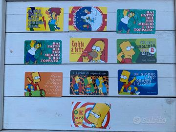 Lotto 10 Carte Simpson Vintage 1999 Matt Groening