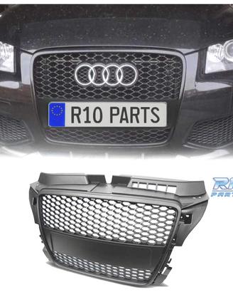 GRIGLIA AUDI A3 8P 08-12 LOOK RS3 NERO