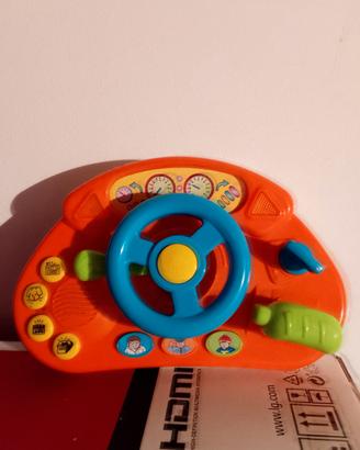Gioco a forma di volante con luci e suoni