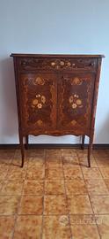 Mobile bar  Credenza legno intarsiato arredamento 