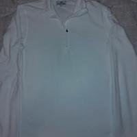 Felpa bianca in poloestere Sergio Tacchini