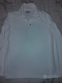 Felpa bianca in poloestere Sergio Tacchini