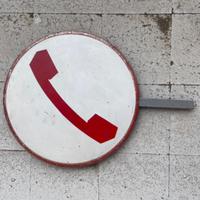 Targa insegna cartello in ferro latta anni '80 SIP