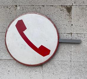 Targa insegna cartello in ferro latta anni '80 SIP