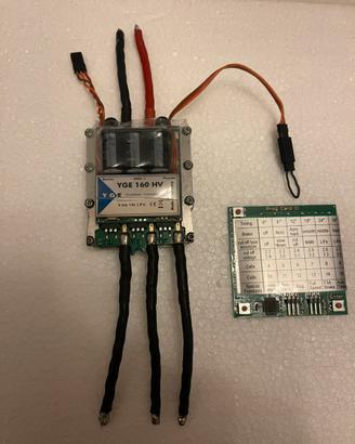 Esc YGE 160A HV 4-14S LiPo + Program Card