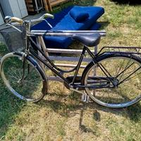 Bicicletta Bianchi vintage in acciaio colore nero 
