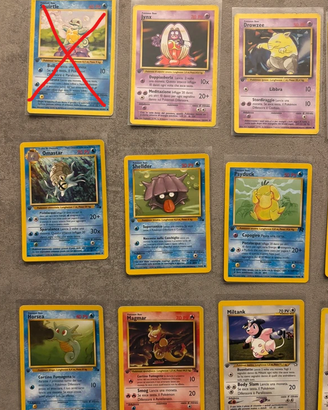 Lotto carte Pokémon 1a Edizione
