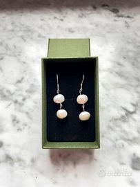Orecchini pendenti perle d’acqua dolce argento 925