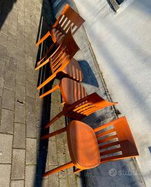 set 4 sedie TISETTANTA HALIFAX design A. Citterio