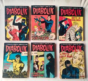 Diabolik anno VII 6 num originali €24 + omaggio 