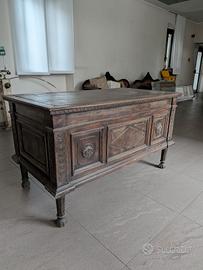 SCRIVANIA MINISTERIALE IN LEGNO