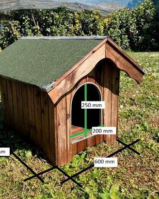 Casetta cuccia in legno per cani tg. piccola